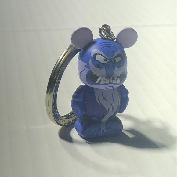 NWOT Disney Vinylmation Jr Keychain Aladdin Cave of Wonders Jafar Old Man Purple - Picture 5 of 7